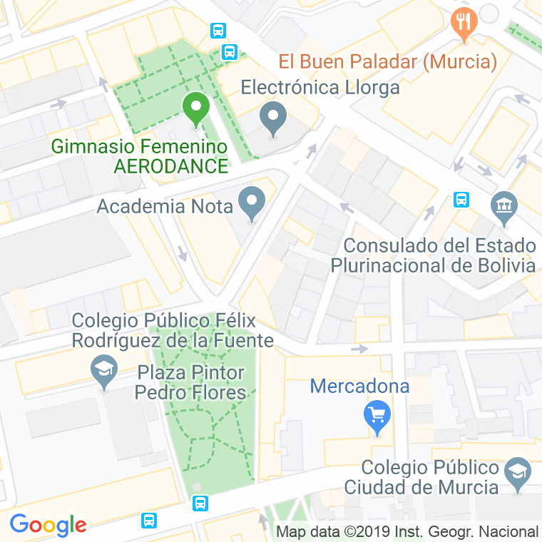 Código Postal calle Luna en Murcia