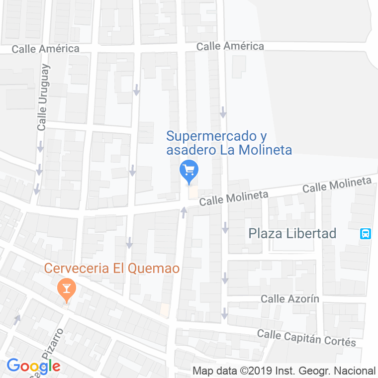 Código Postal de Molineta, La en Murcia