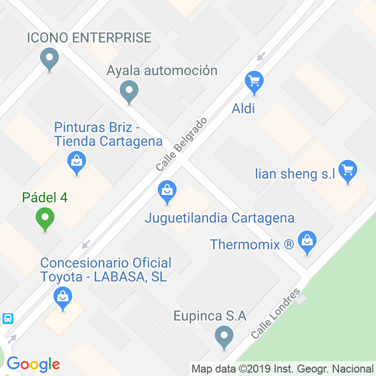 Código Postal calle Honda en Cartagena