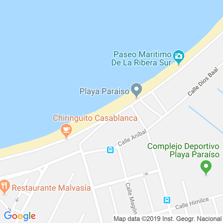 Código Postal calle Paraiso en Cartagena