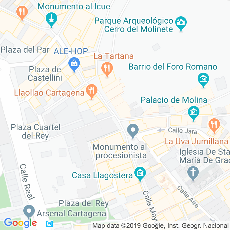 Código Postal calle Puerta De Murcia en Cartagena
