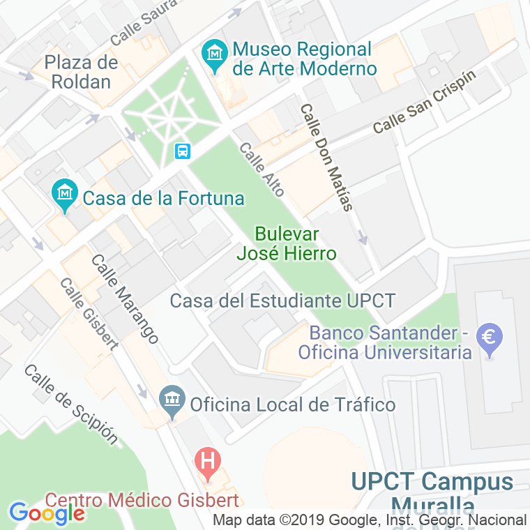 Código Postal calle Angel en Cartagena
