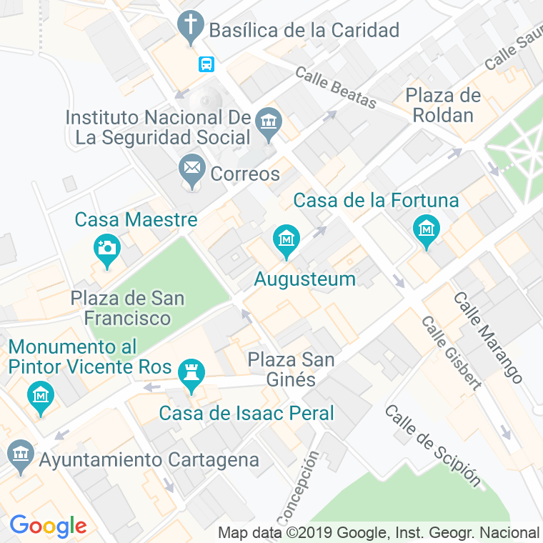 Código Postal calle Caballero en Cartagena