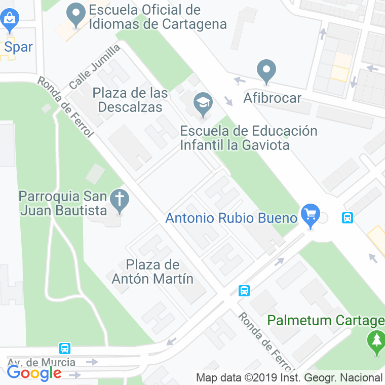 Código Postal calle Caravaca en Cartagena