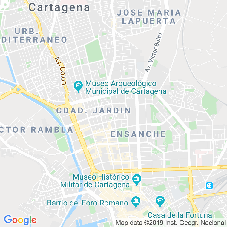Código Postal calle Juan Fernandez   (Impares Del 5 Al Final)  (Pares Del 10 Al Final) en Cartagena