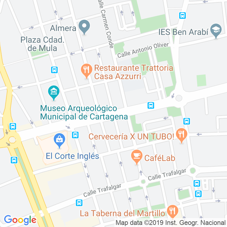 Código Postal calle Picasso en Cartagena