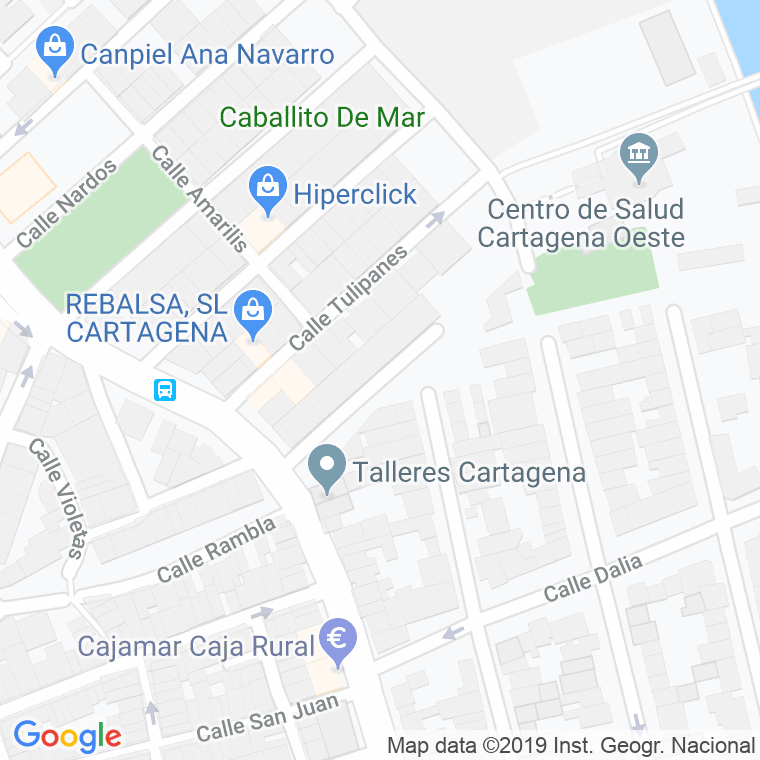 Código Postal calle Azalea en Cartagena
