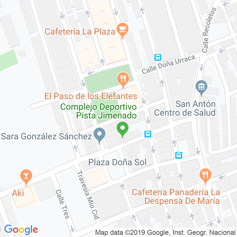 Código Postal calle Doña Elvira en Cartagena