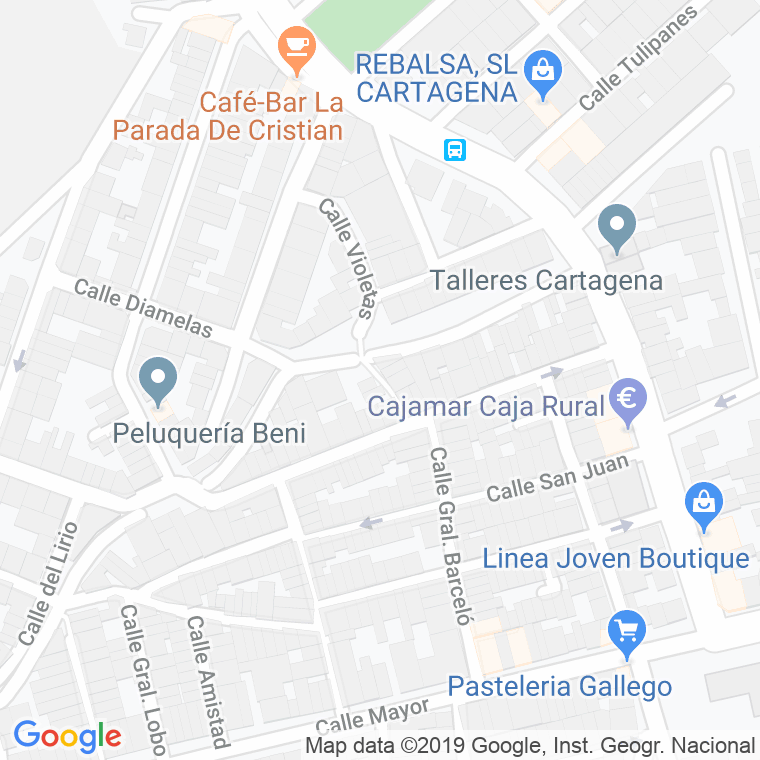 Código Postal calle Dos De Mayo en Cartagena
