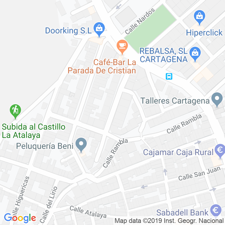 Código Postal calle Gardenias en Cartagena