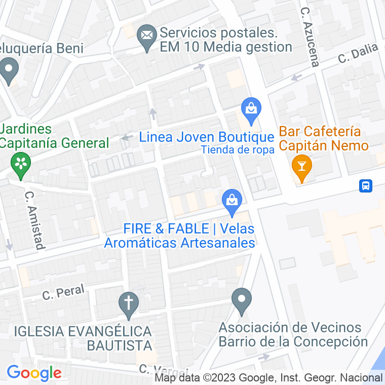Código Postal calle General Barcelo en Cartagena