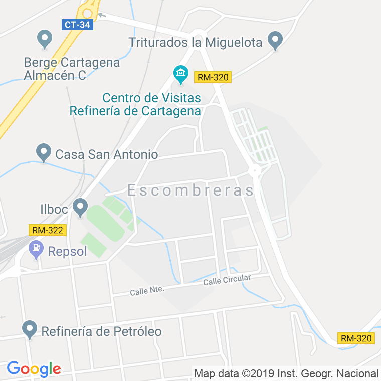 Código Postal de Valle Escombreras en Murcia