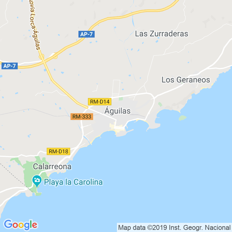 Código Postal de Aguilas en Murcia