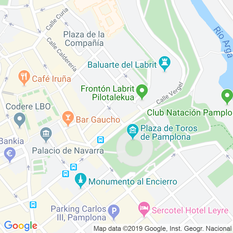 Código Postal calle Juan De Labrit en Pamplona