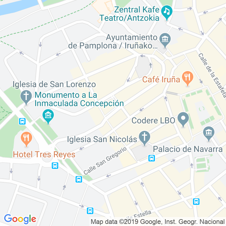 Código Postal calle Nueva en Pamplona