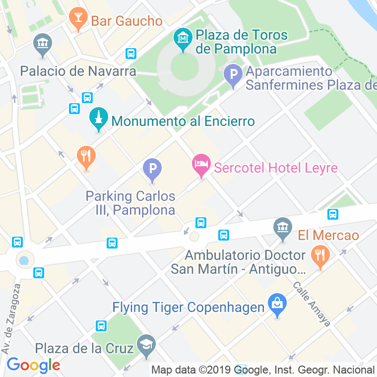 Código Postal calle Leire   (Impares Del 1 Al 11)  (Pares Del 2 Al 20) en Pamplona