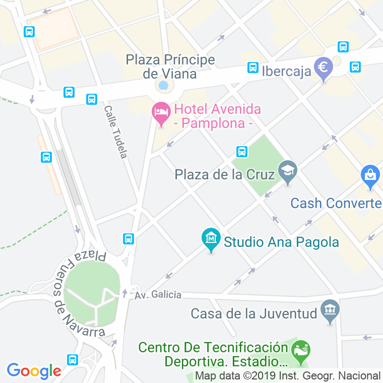 Código Postal calle Padre Calatayud en Pamplona
