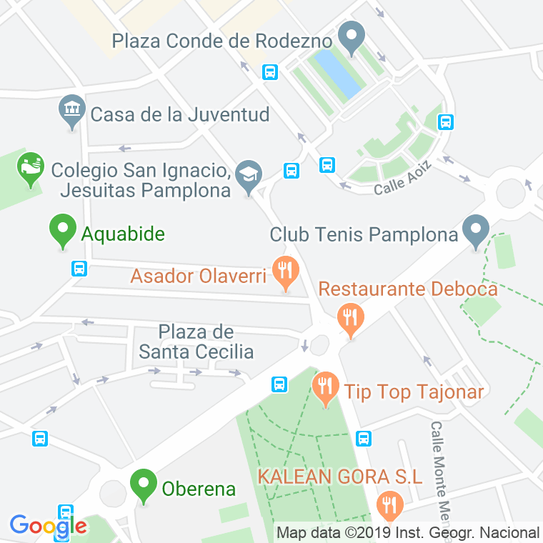 Código Postal calle Larrabide en Pamplona