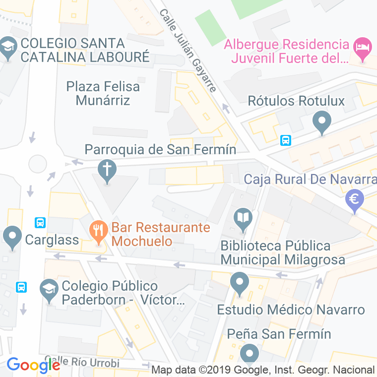 Código Postal calle San Rafael, plaza en Pamplona