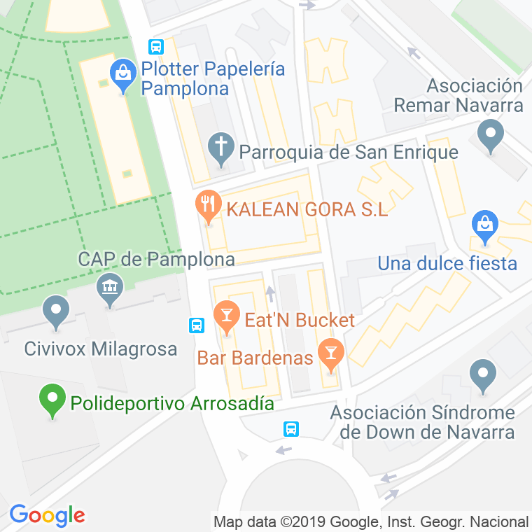 Código Postal calle Astobizkar Mendiaren en Pamplona