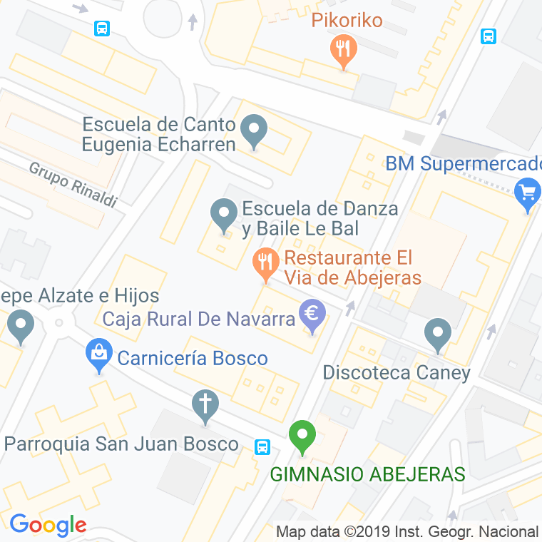 Código Postal calle Aita Barace en Pamplona