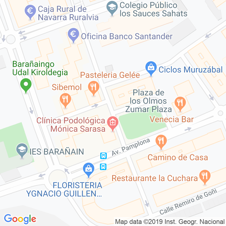 Código Postal calle San Esteban (Barañain) en Pamplona