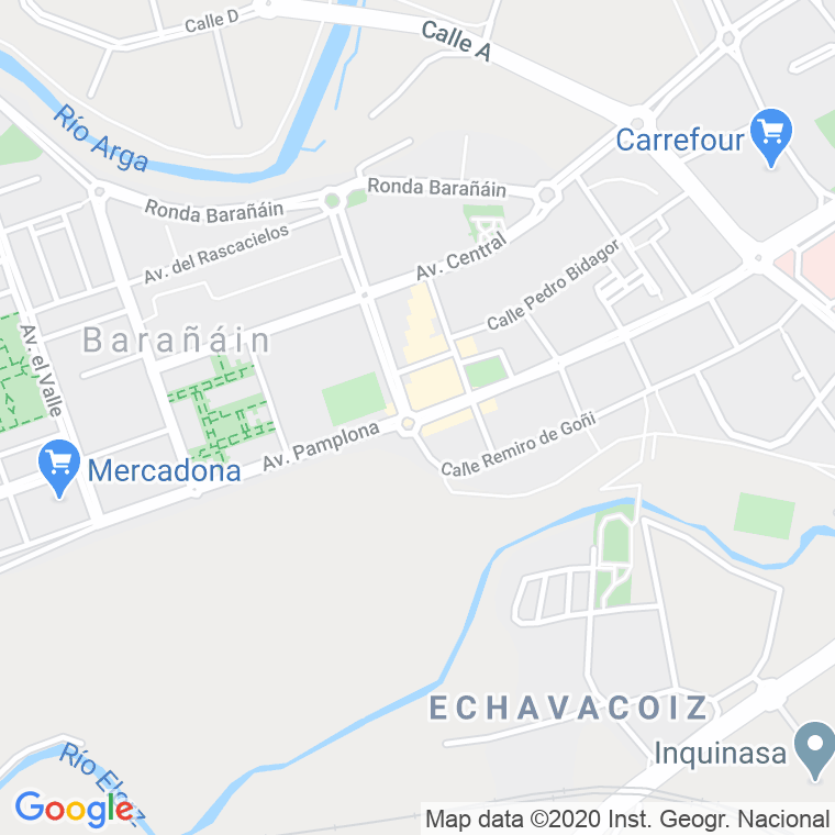 Código Postal calle Valles, avenida en Pamplona