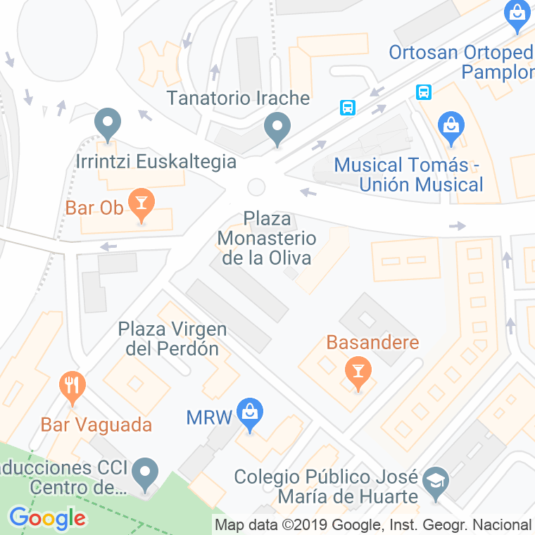 Código Postal calle Monasterio De La Oliva, plaza (Impares Del 1 Al Final)  (Pares Del 2 Al Final) en Pamplona