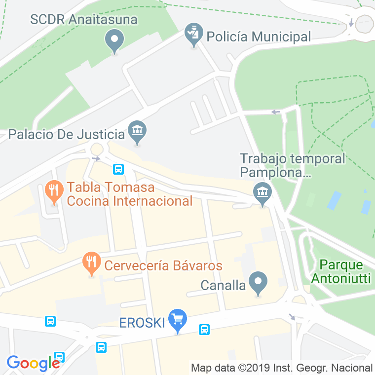 Código Postal calle San Roke en Pamplona