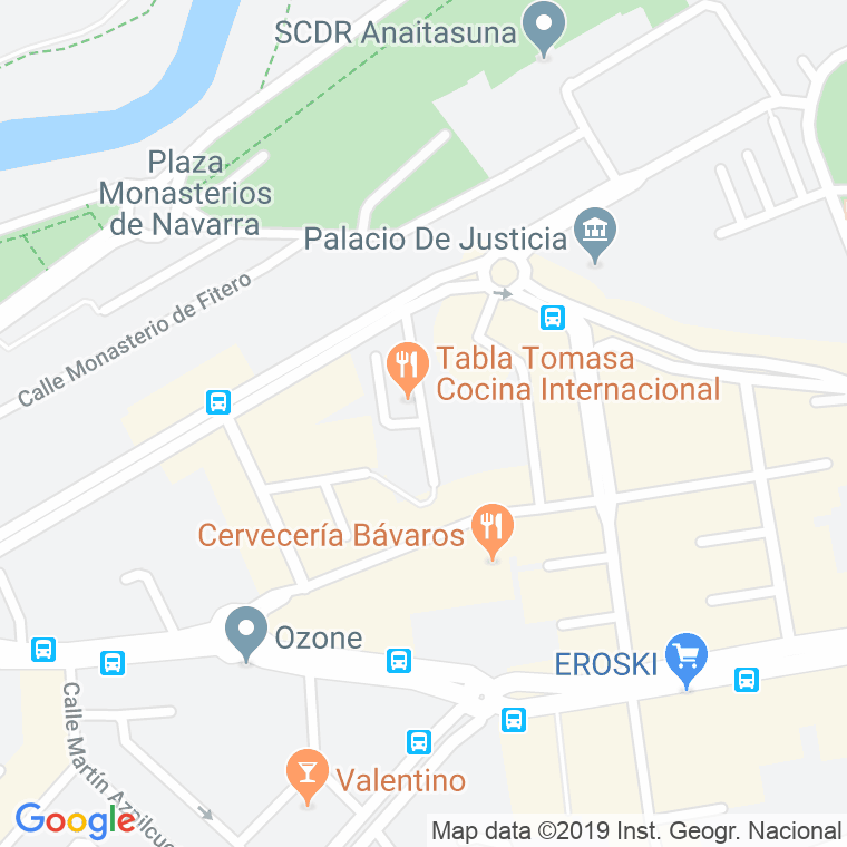 Código Postal calle Virgen Del Puy en Pamplona