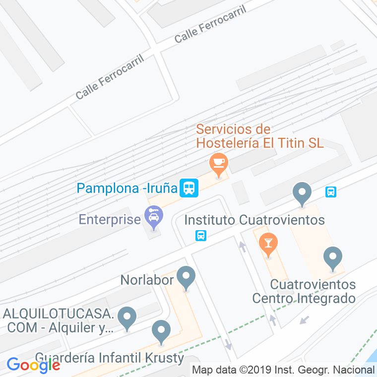 Código Postal calle Estacion en Pamplona