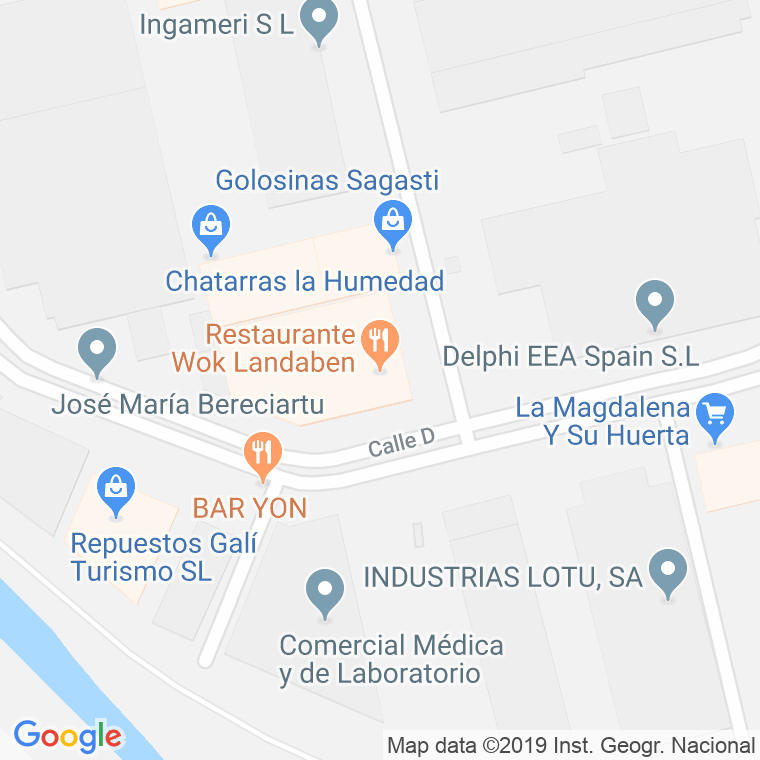 Código Postal calle Landaben en Pamplona