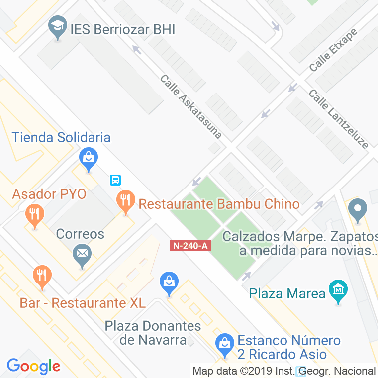 Código Postal calle Ezcaba-berriozar en Pamplona