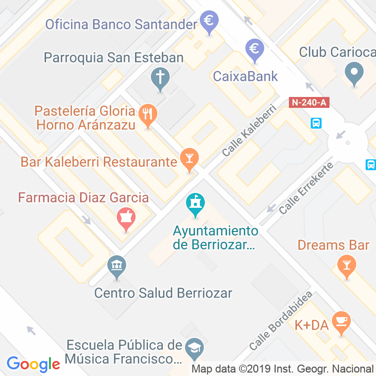 Código Postal calle Kaleberri en Pamplona