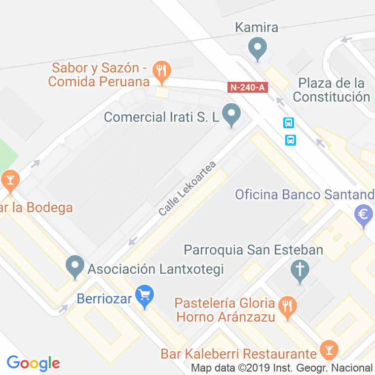 Código Postal calle Lekoartea en Pamplona