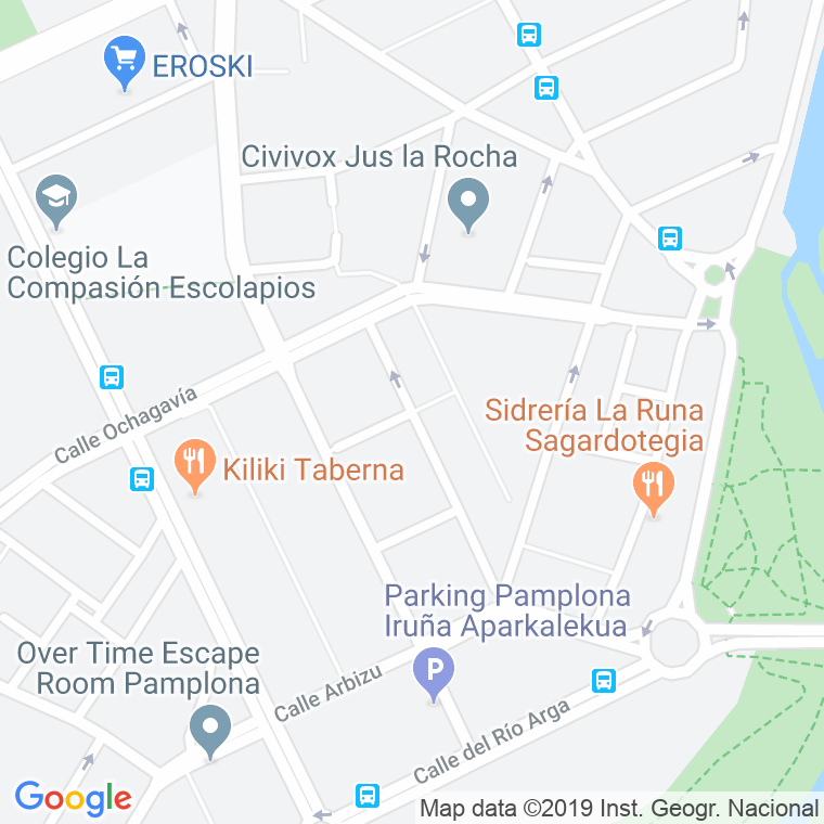 Código Postal calle Carmen Baroja Nessi en Pamplona