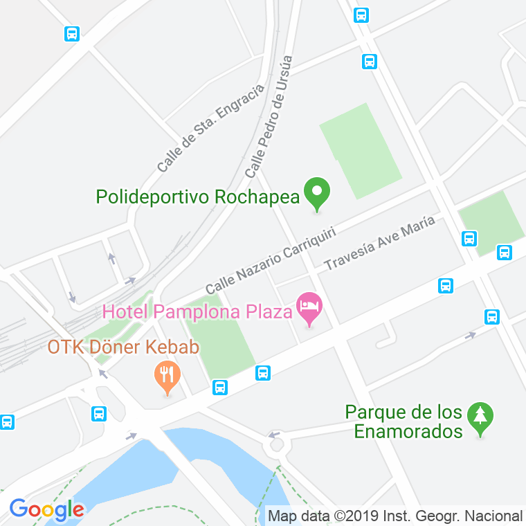 Código Postal calle Nazario Carriquiri, travesia en Pamplona