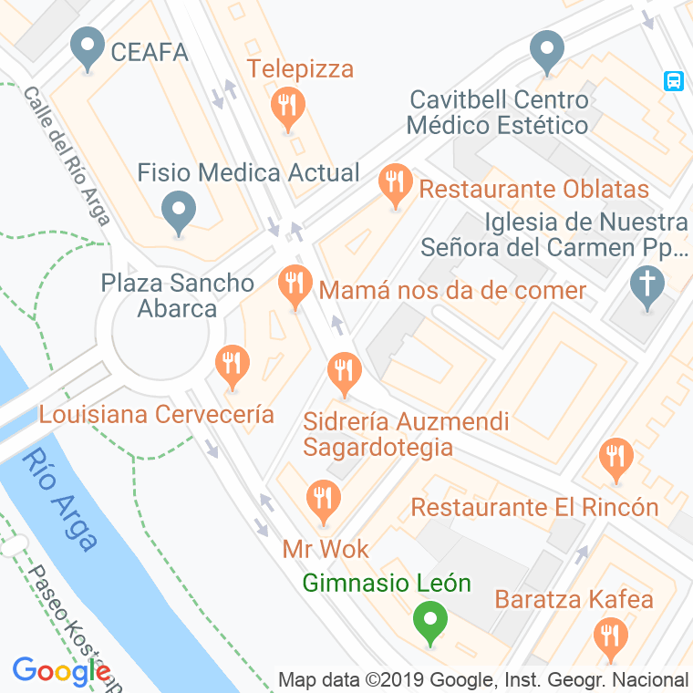 Código Postal calle Pedro Alejandria en Pamplona