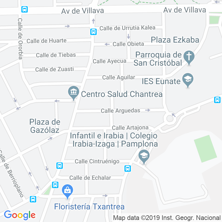 Código Postal calle Espronceda, travesia en Pamplona