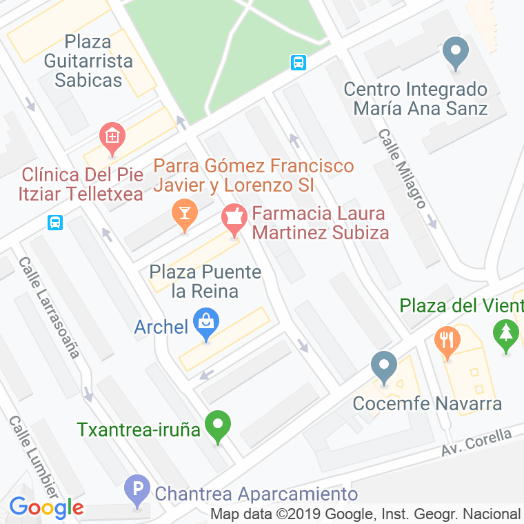Código Postal calle Huarte Araquil en Pamplona