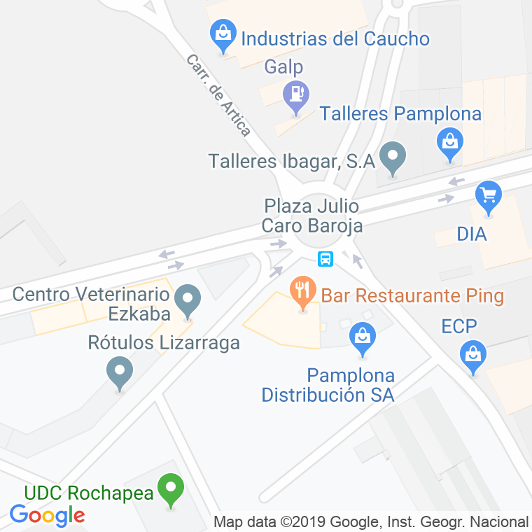 Código Postal calle Julio Casi en Pamplona
