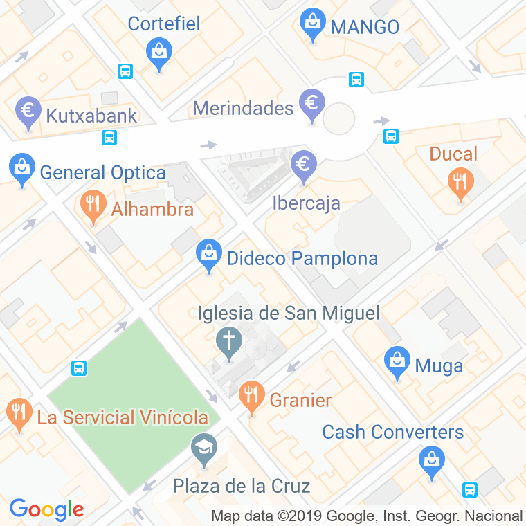Código Postal calle Lucio Arrieta en Pamplona