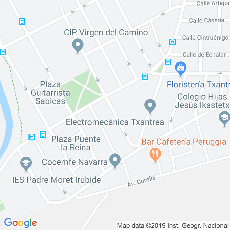 Código Postal calle Milagro en Pamplona