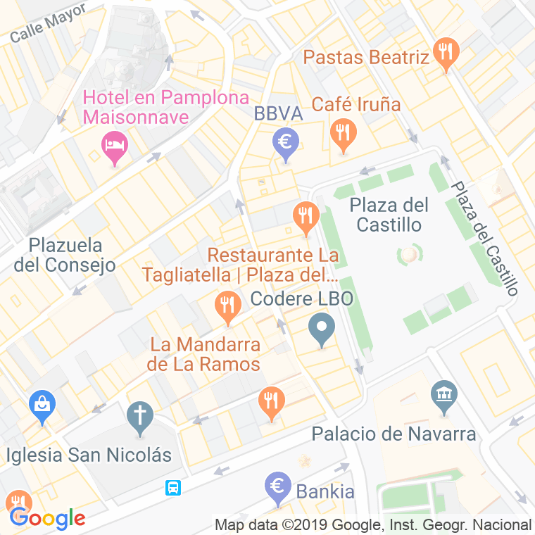 Código Postal calle Codigo Correspondencia Para Organismos Oficiales en Pamplona