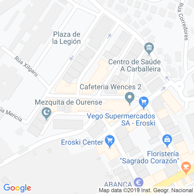 Código Postal calle Fernandez Alonso en Ourense