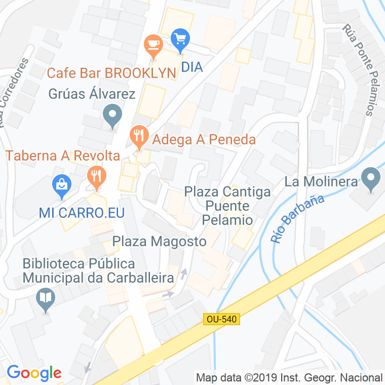 Código Postal calle Fiadeiro en Ourense