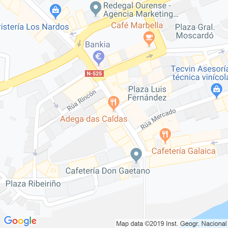 Código Postal calle Adega en Ourense
