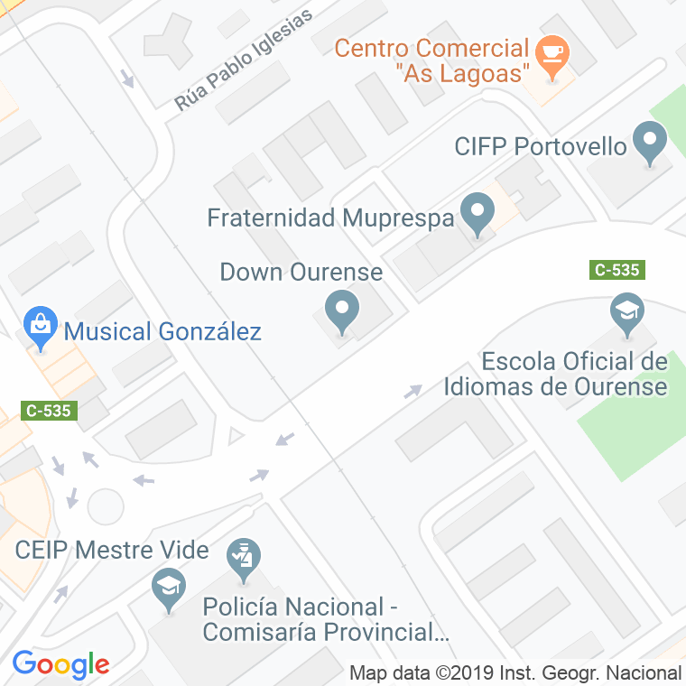 Código Postal calle Francisco Huertas Y Vega en Ourense