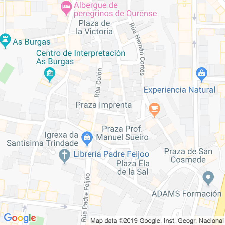 Código Postal calle Imprenta en Ourense