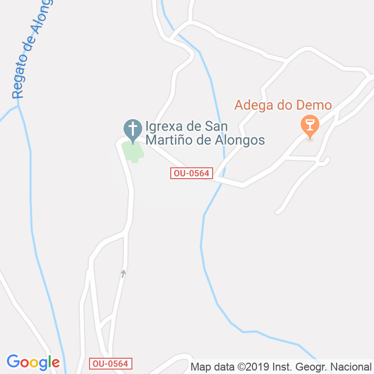 Código Postal de Alongos en Ourense